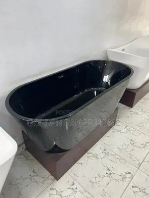 70x170cm Acrylic Black Bathtube