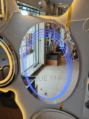 58 by 78 Cm Round Led Mirror With 3 Light Display