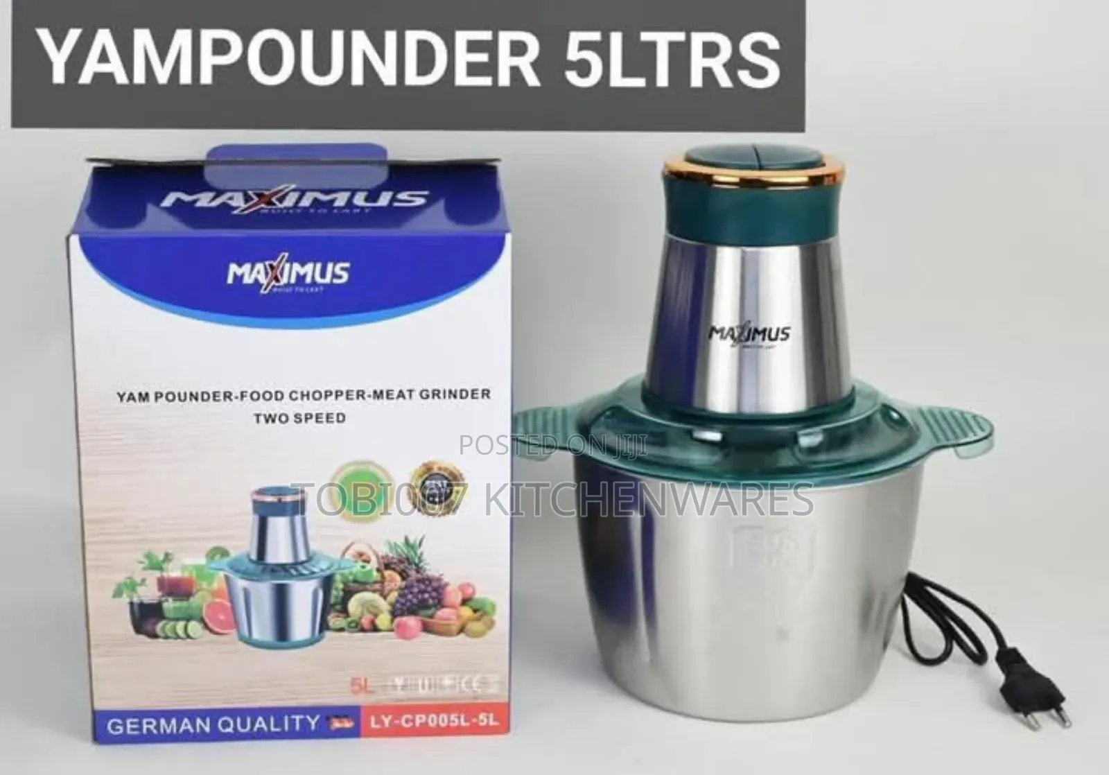 Food Processor and Yam Processor