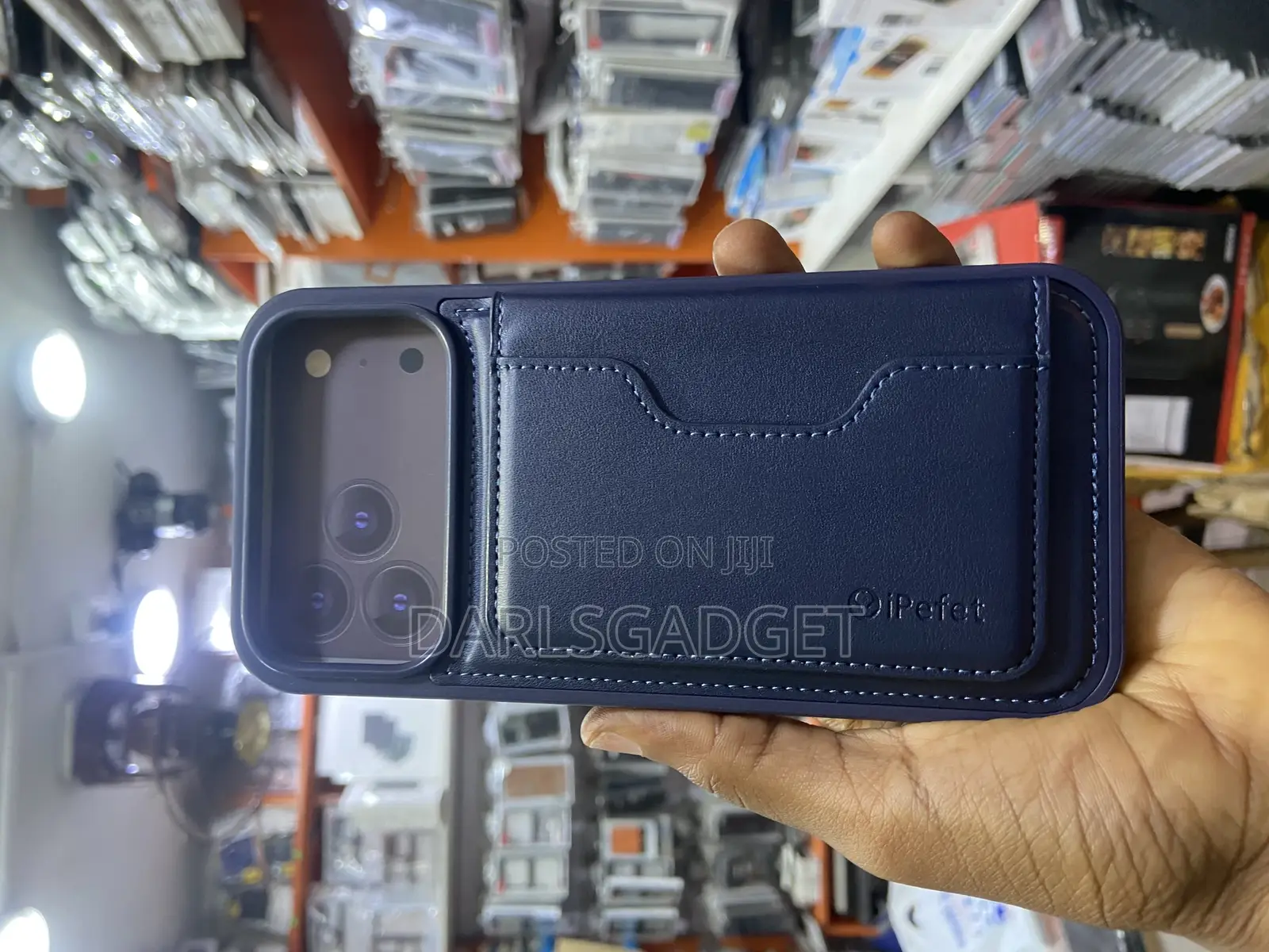 Leather Card Holder Case for iPhone 17 Pro Max Shockproof Cover