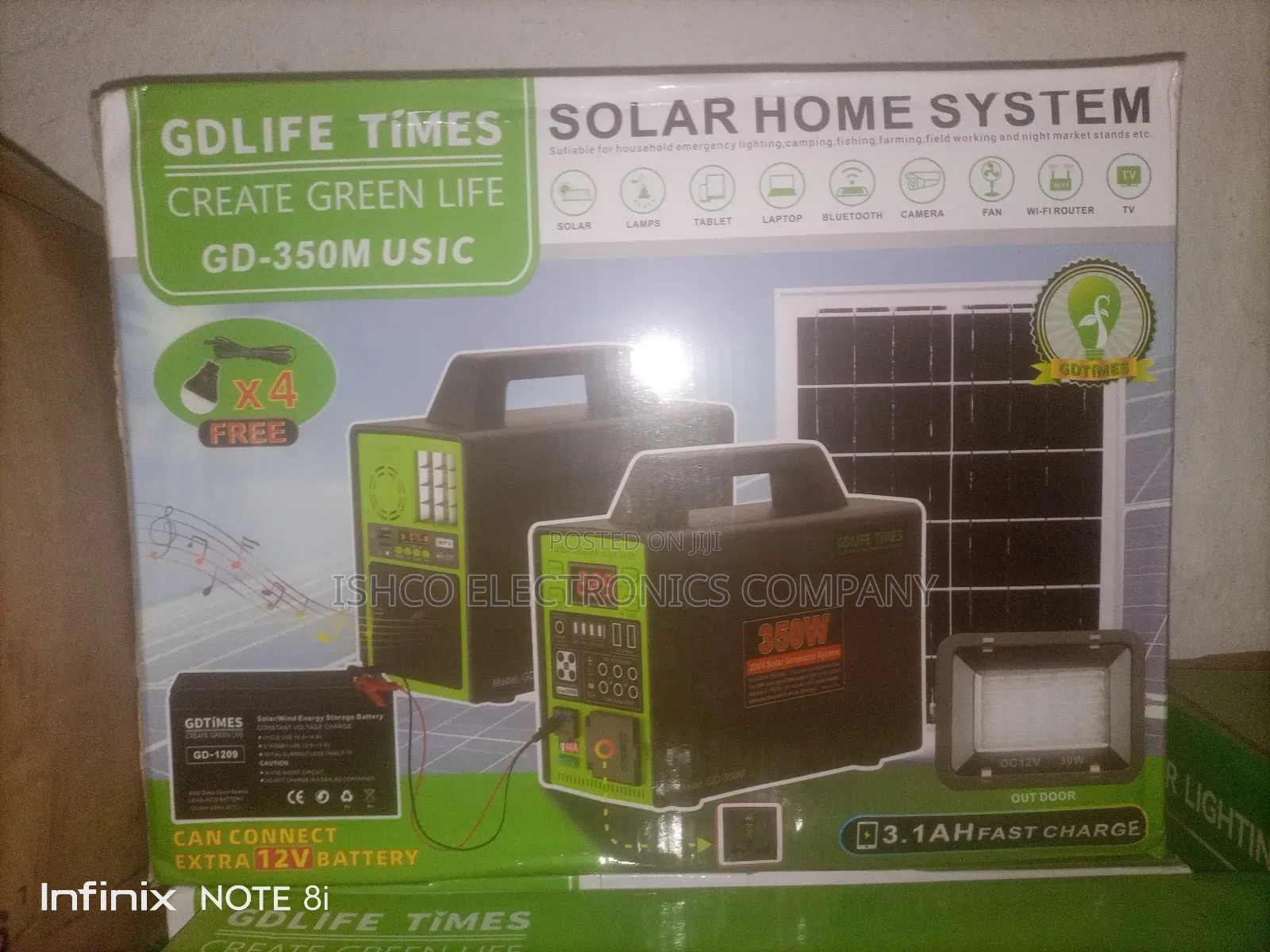 350watt Gd Life Solar Generator