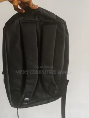 Black Backpack 
For Laptop and Other Stuff