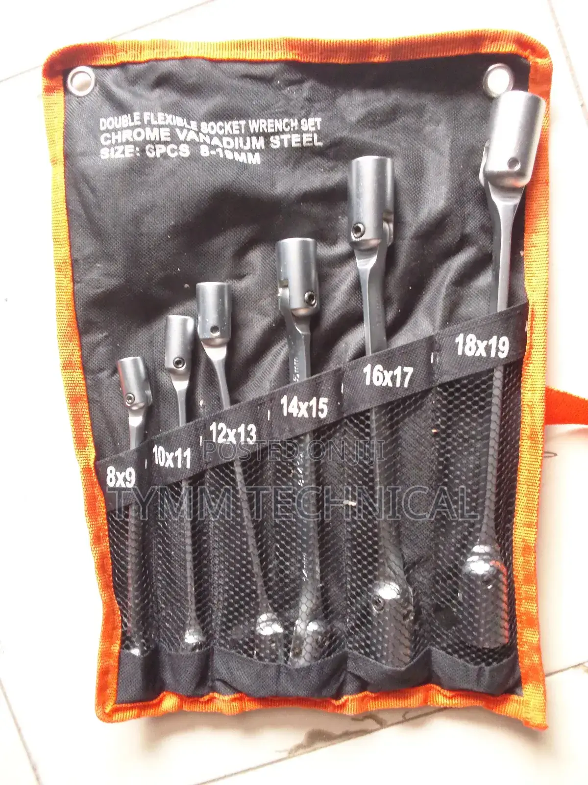 6-piece Double Flexible Socket Wrench Set