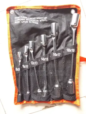 6-piece Double Flexible Socket Wrench Set