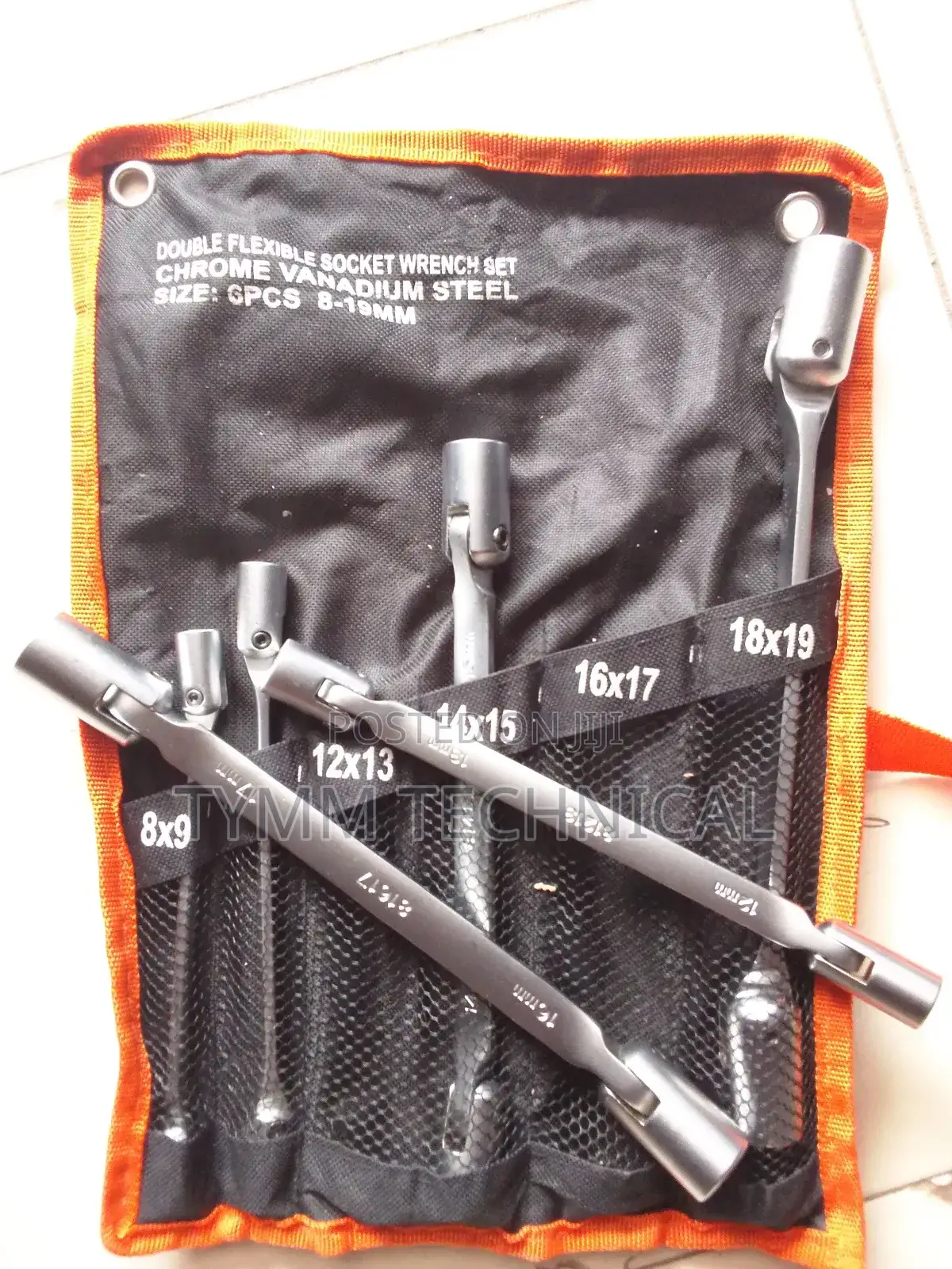 6-piece Double Flexible Socket Wrench Set