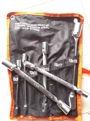 6-piece Double Flexible Socket Wrench Set