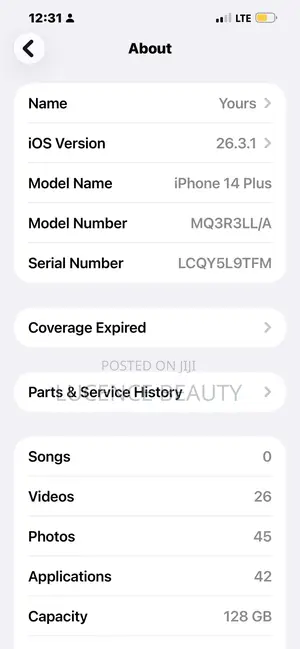 Apple iPhone 14 Plus 128 GB Blue