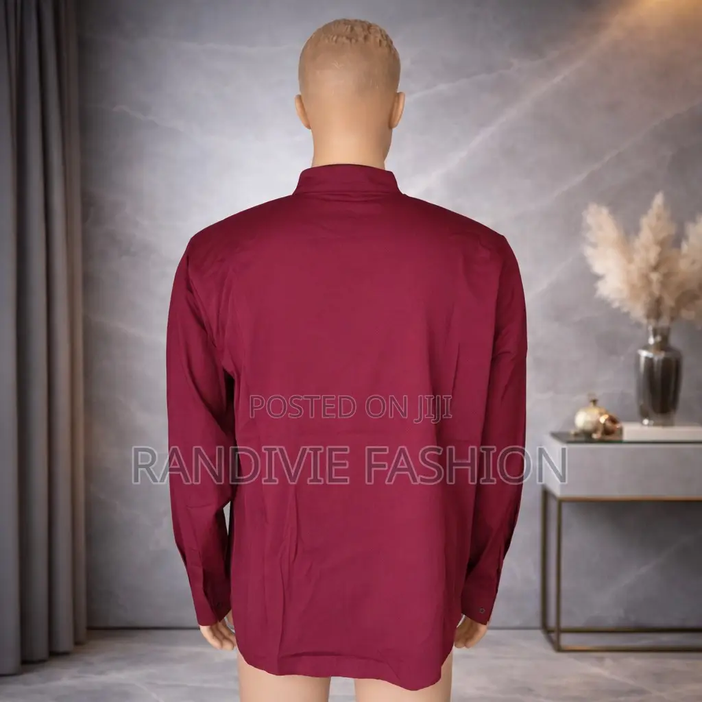Fitted Zig Shirt [Wine]