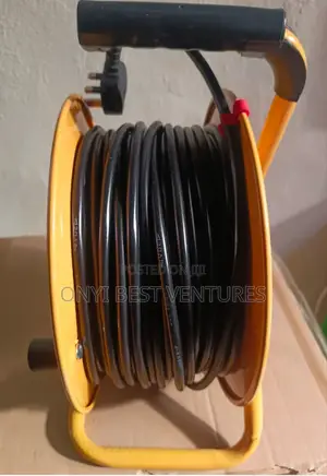 50- Meter Heavy-Duty Industrial Extension Cable Reel,