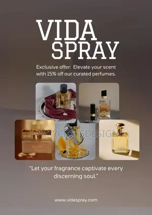 Professional Perfume Flyer Design For Perfume Sellers Shops