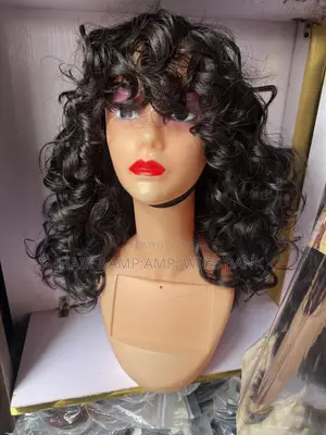 Omotola Inspired Very Full Bouncy Fringe Blend Wig