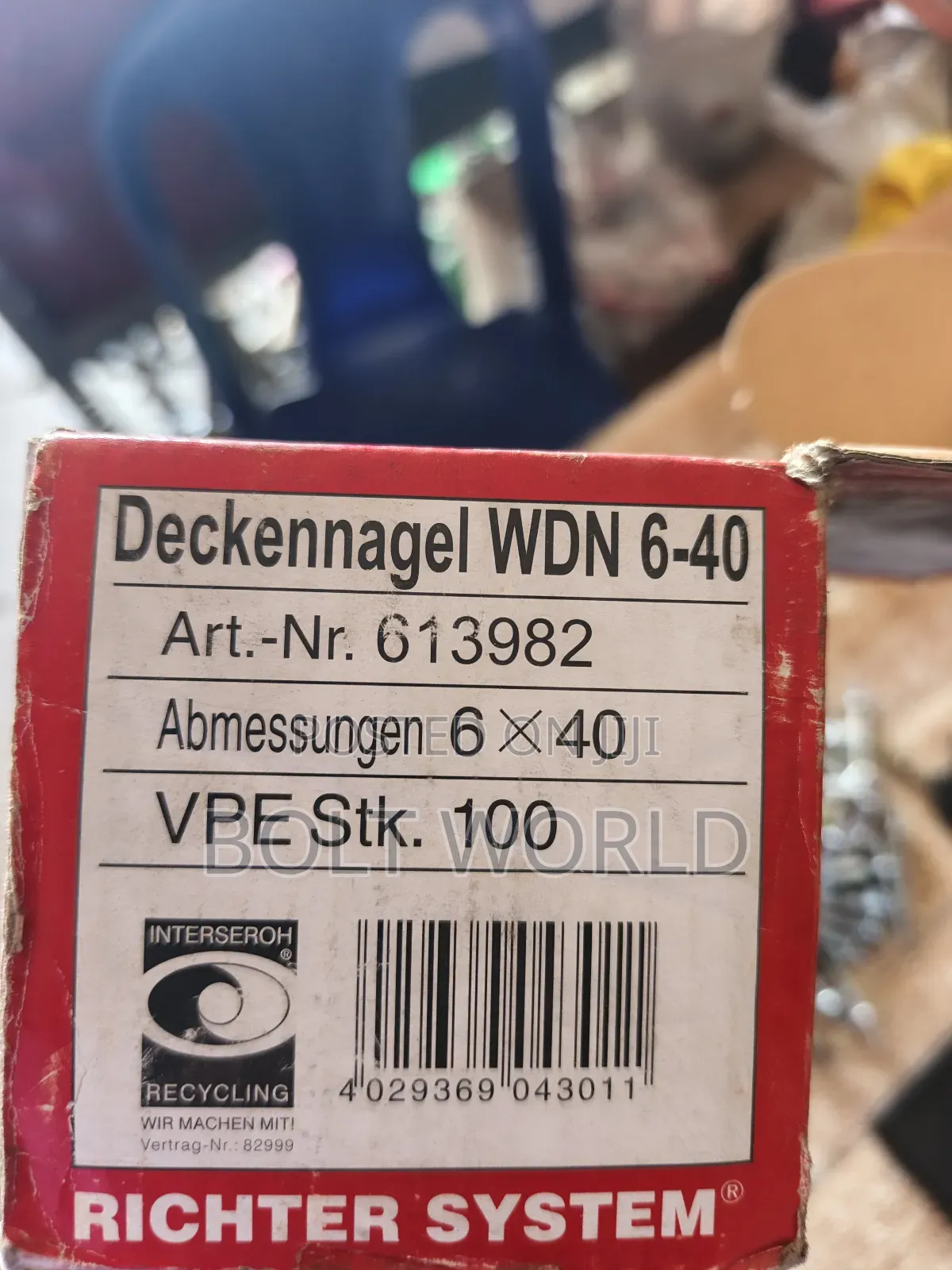 Ceiling Anchor Bolt M6*40