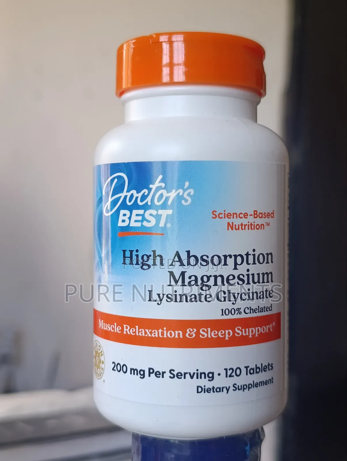 Doctor's Best Magnesium Lysinate Glycinate 200mg 120 Tablets