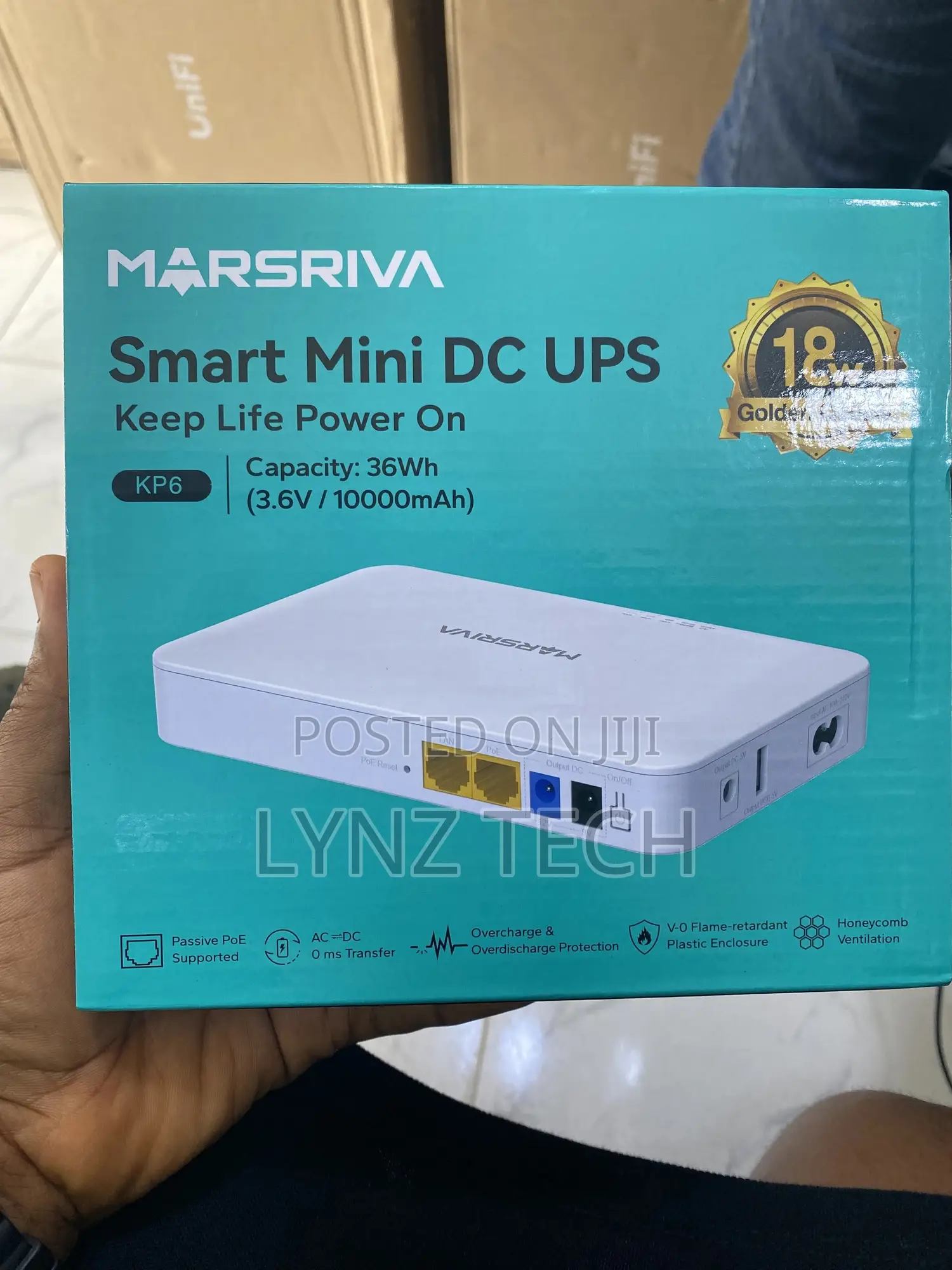 Marsriva Smart Mini Dc Ups 36wh 3.6 v/10000mah