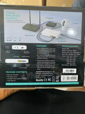 Marsriva Smart Mini Dc Ups 36wh 3.6 v/10000mah