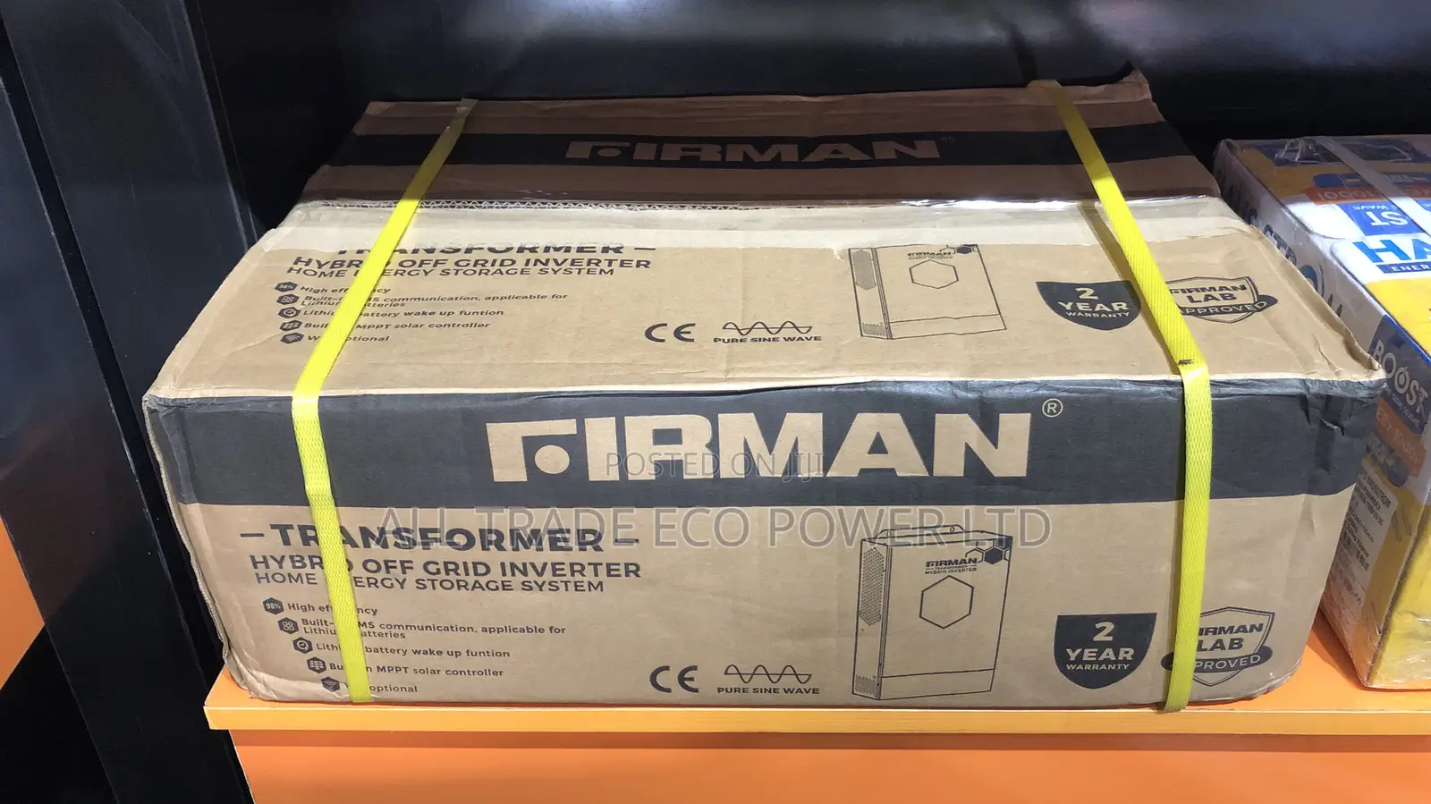 3kva Firman Solar Inverter Transformer-Less Based 24 Volt
