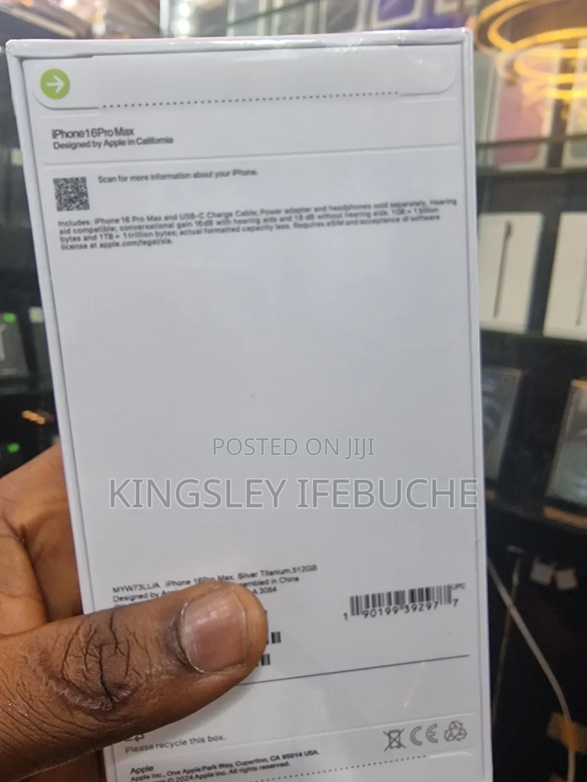 New Apple iPhone 16 Pro Max 512 GB Silver