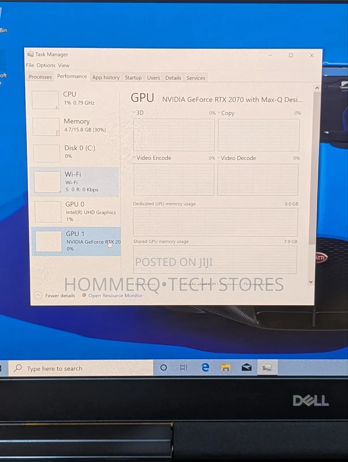 Laptop Dell G7 15 7590 16GB Intel Core i7 SSD 1T