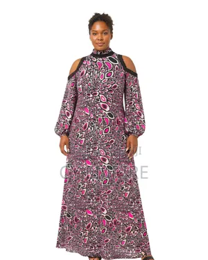 Off Shoulder Ankara Dress