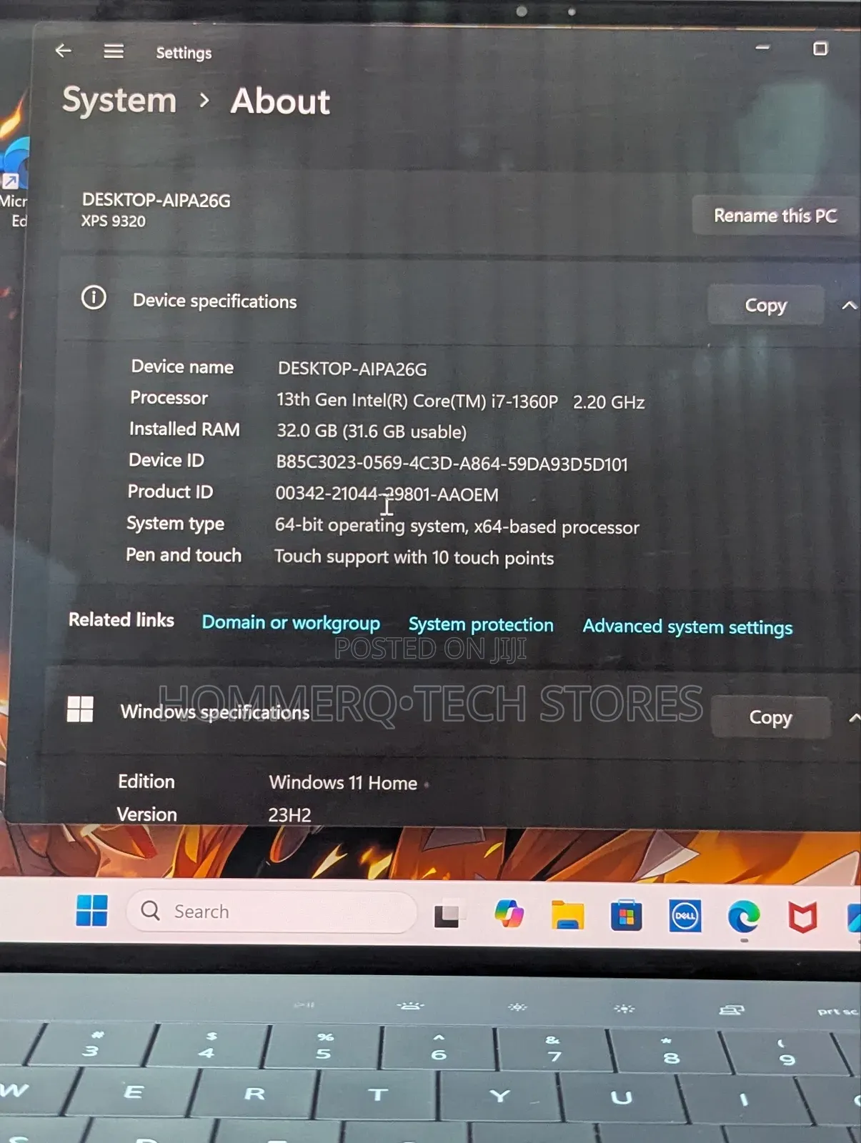 Laptop Dell XPS 13 32GB Intel Core i7 SSD 1T