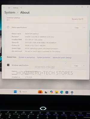 Laptop Lenovo Legion 5 32GB Intel Core i9 SSD 1T