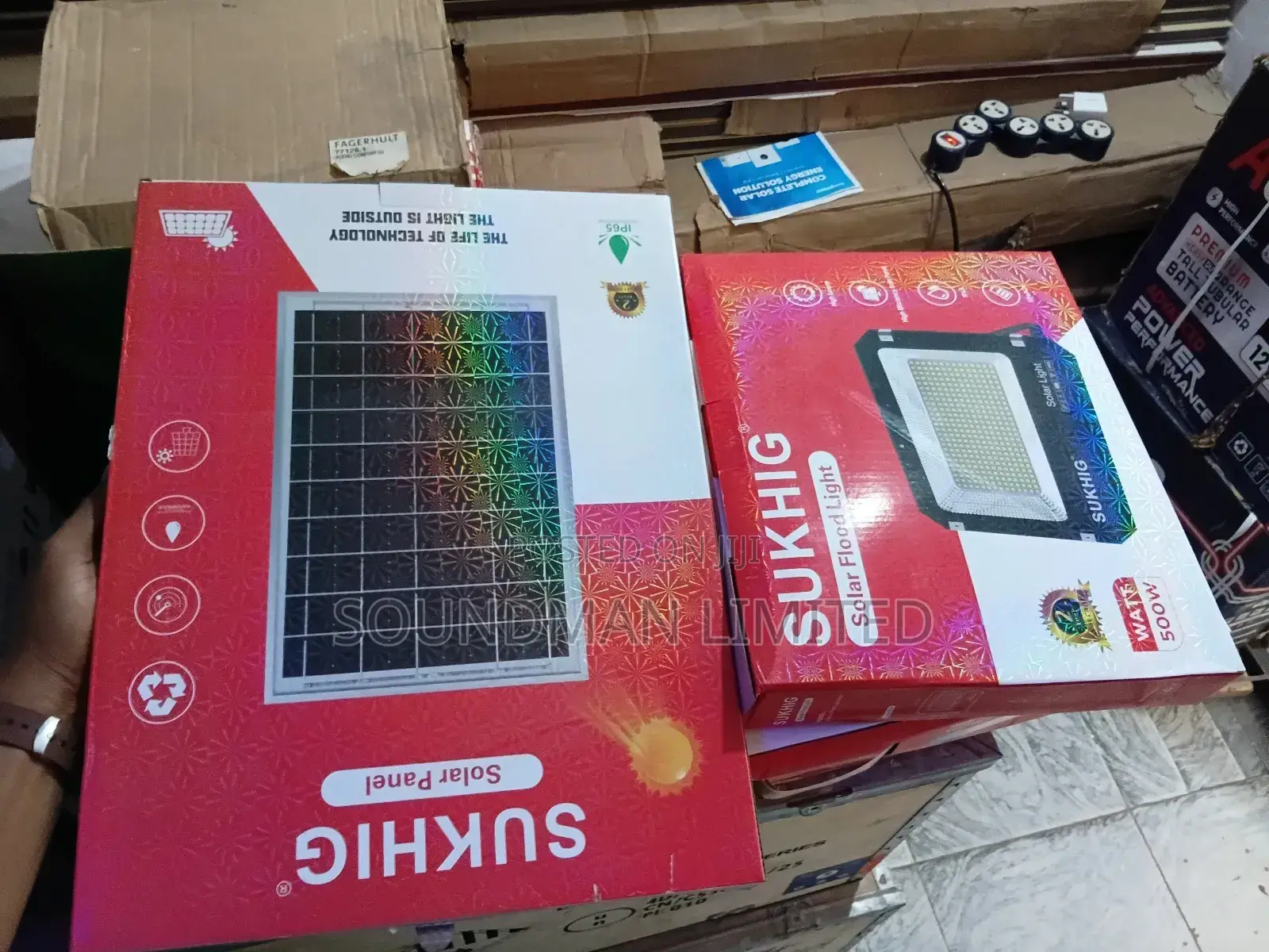 500w Sukhig Solar Led Floodlight With Solar Panel