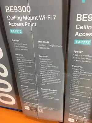 Tp-Link Eap772 | Be9300 Ceiling Mount Wi-Fi 7 Access Point