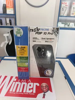New Tecno Pop 10 Pro 128 GB Black
