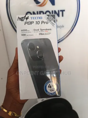 New Tecno Pop 10 Pro 128 GB Black