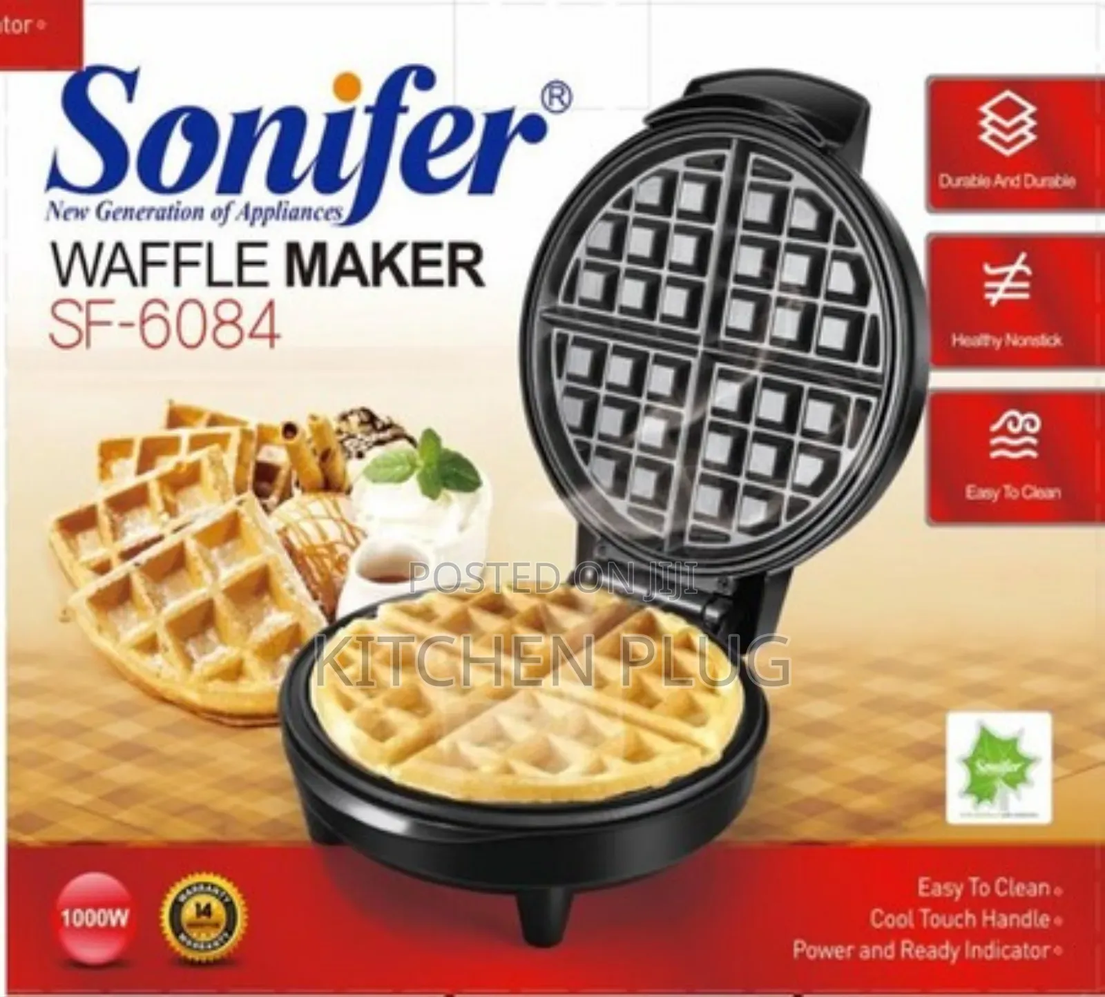Sonifer Sf-6084 Electric Waffle Maker.