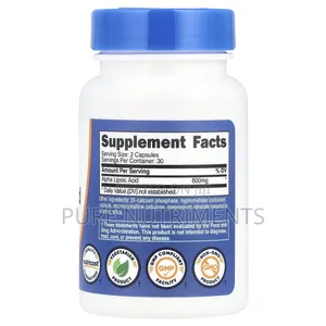 Nutricost Alpha Lipoic Acid 300mg Per Capsule 60 Capsules