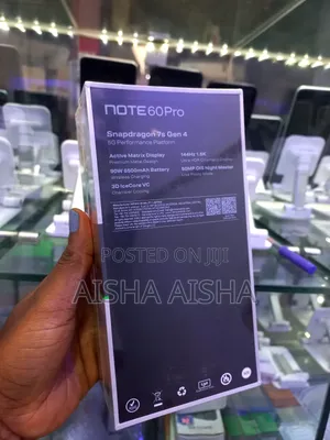 New Infinix Note 60 Pro 256 GB Black
