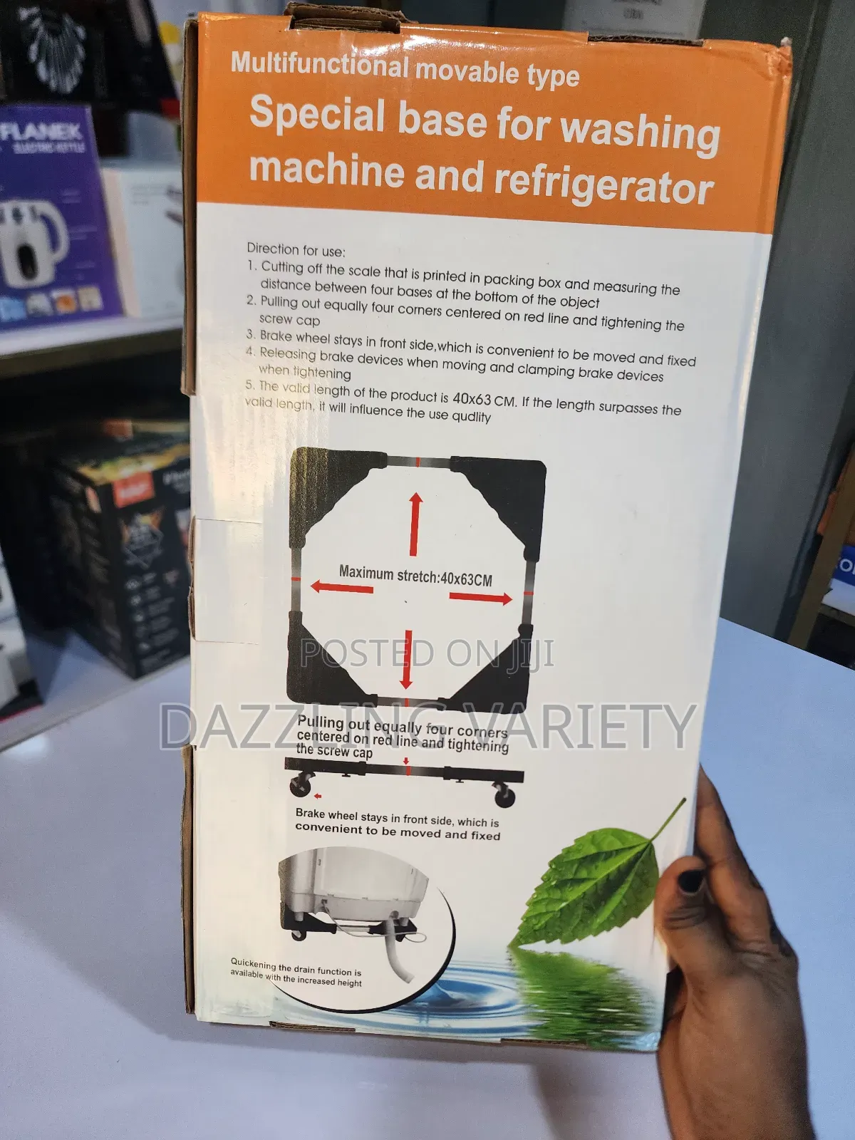 Universal Adjustable Fridge/Washing Machine Base