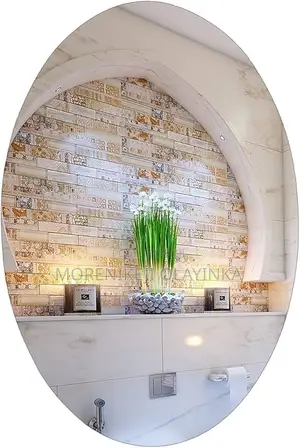 Oval Mirror Sticker