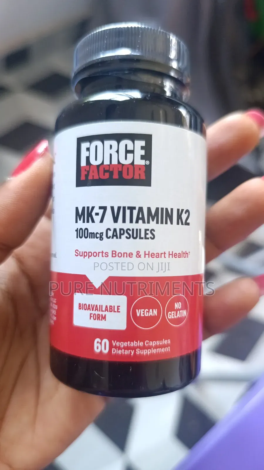 Force Factor Vitamin Mk-7 100mcg 60 Capsules
