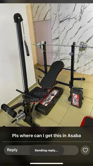 Weight Bench and Dumbbell