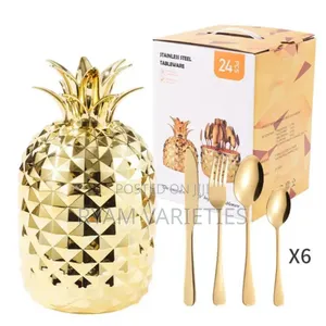 24pcs Pineapple Shaped Cutlery Set