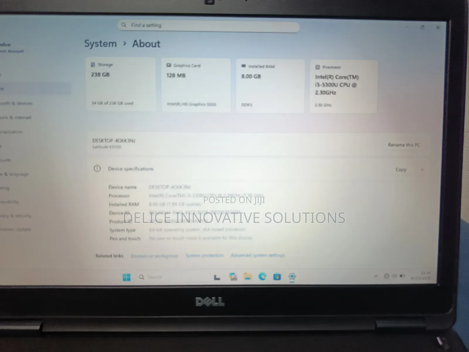 Laptop Dell Latitude E5550 8GB Intel Core i5 SSD 256GB