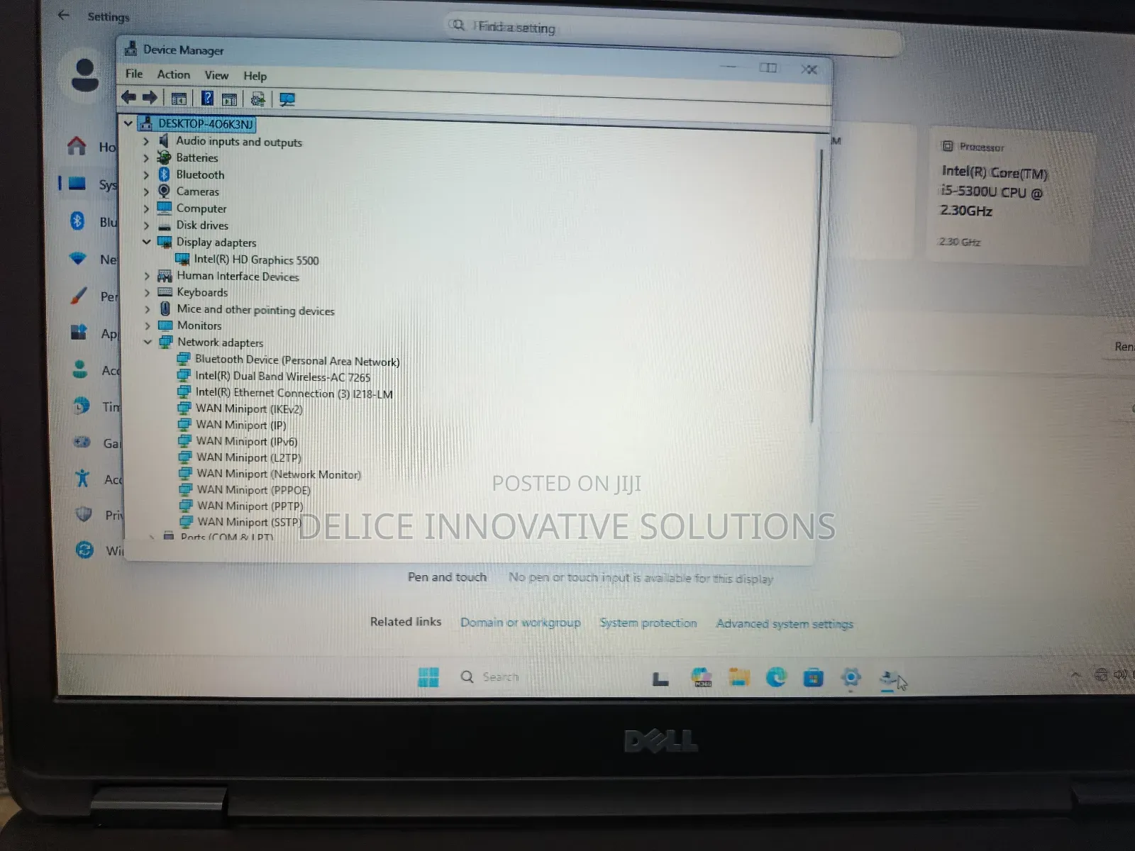 Laptop Dell Latitude E5550 8GB Intel Core i5 SSD 256GB