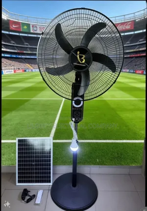Bianco Advanced 18 Inches Solar Rechargeable Fan With Voice Command