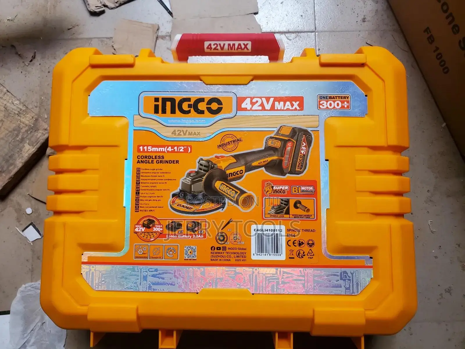 Ingco Lithium Powered Angle Grinder