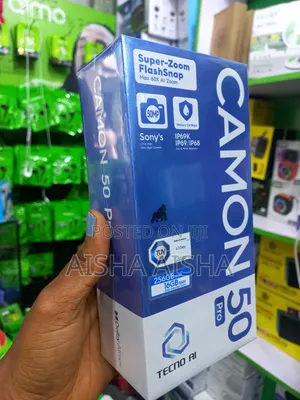 New Tecno Camon 50 Pro 256 GB Black