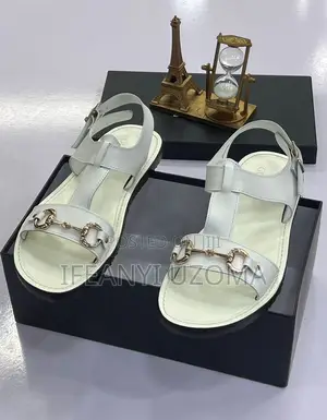 Nice Luxury White and Black Sandals