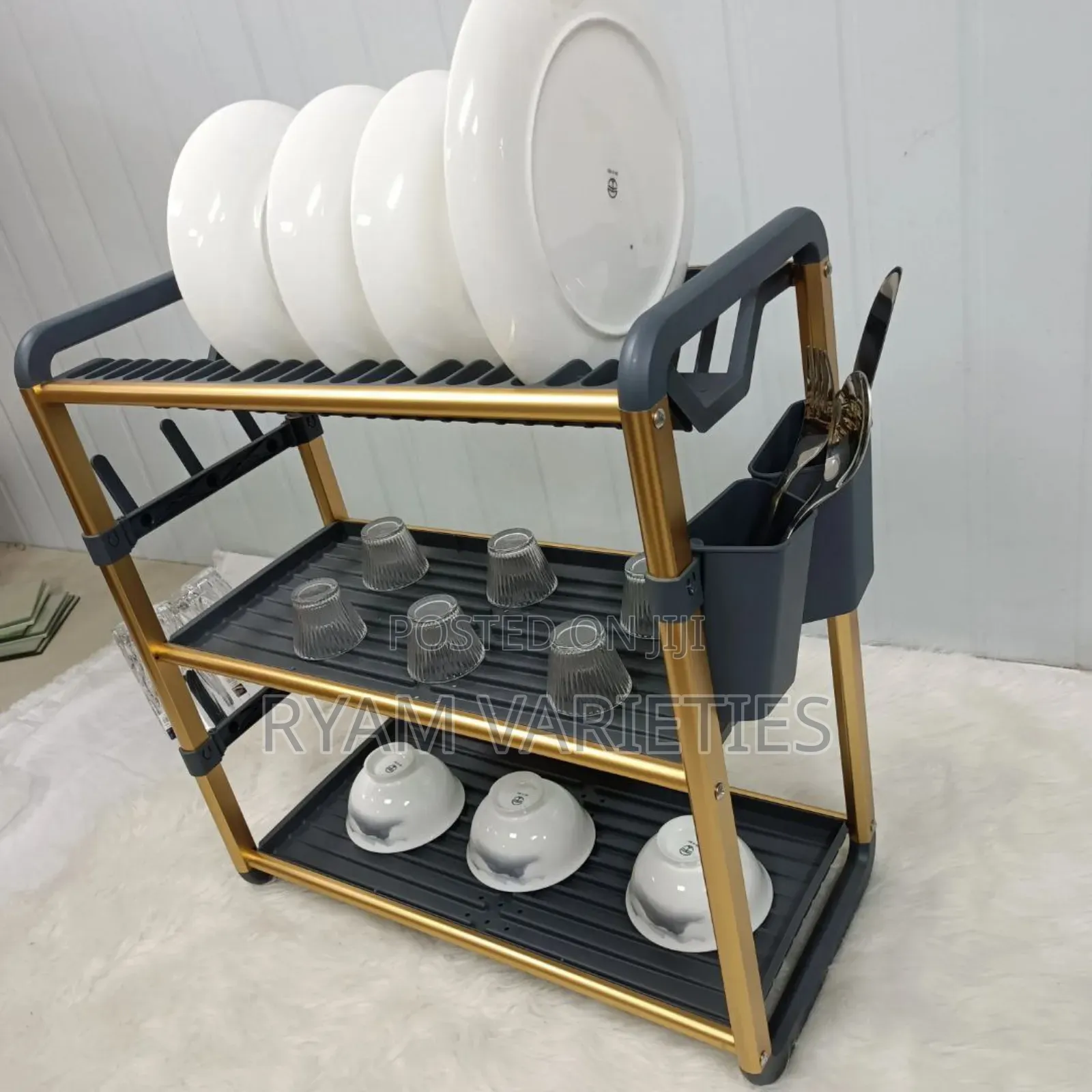 3tier Aluminum Rust Free Quality Dish Rack