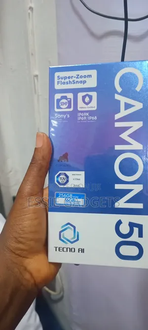 New Tecno Camon 50 256 GB Black