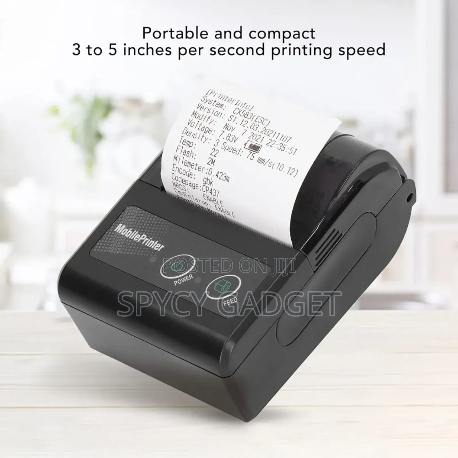 Portable Mobile Bluetooth Thermal Printer