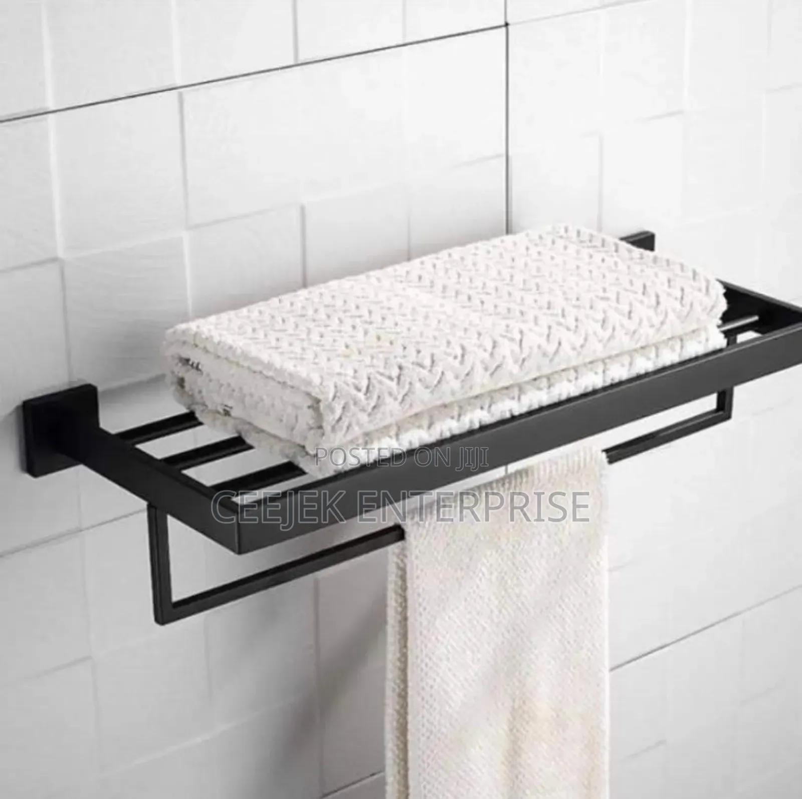 Black Mutiple Towel Rack