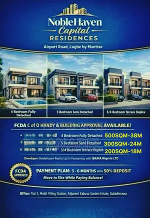 200, 300 and 500sqm at Airport Road Lugbe
