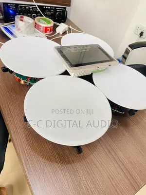 4 Frameless Ceiling Speakers With Android Screen Amplifier