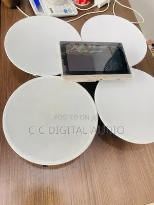 4 Frameless Ceiling Speakers With Android Screen Amplifier